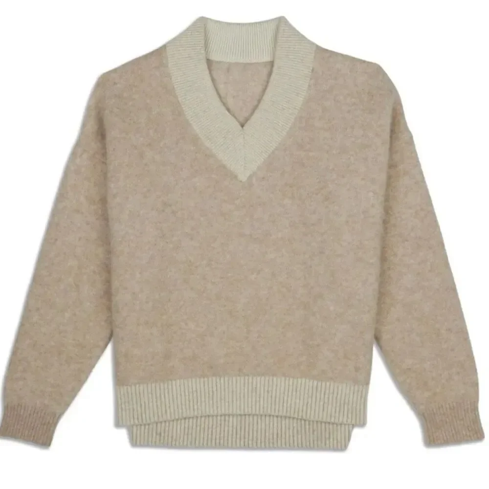 Lululemon XS Alpaca Wool-blend V-neck Sweater